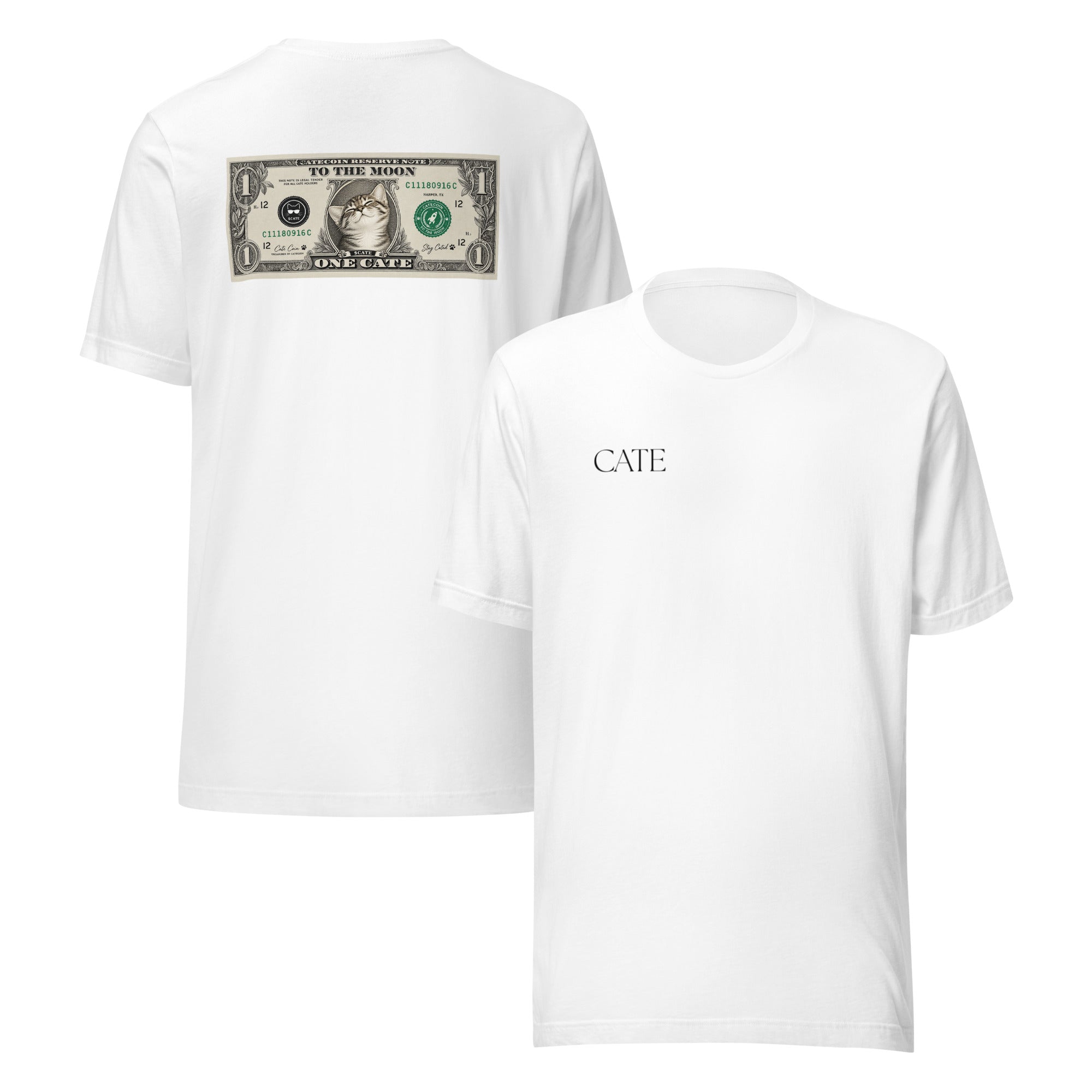 CATE 1 DOLLAR BILL T-SHIRT